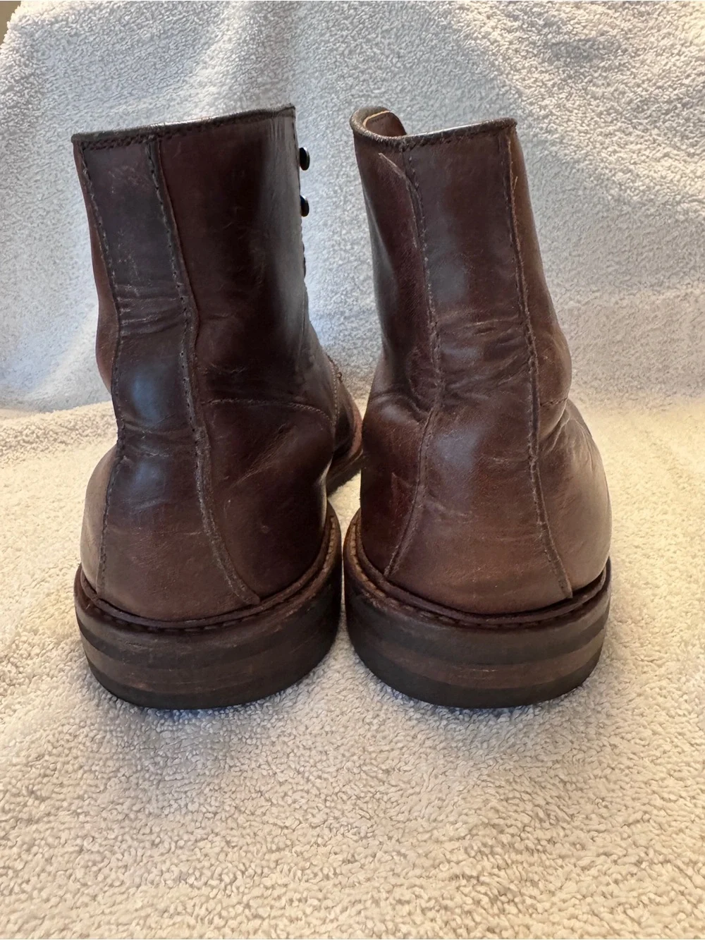 Men's Allen Edmonds Brown Leather Lace-Up Boots